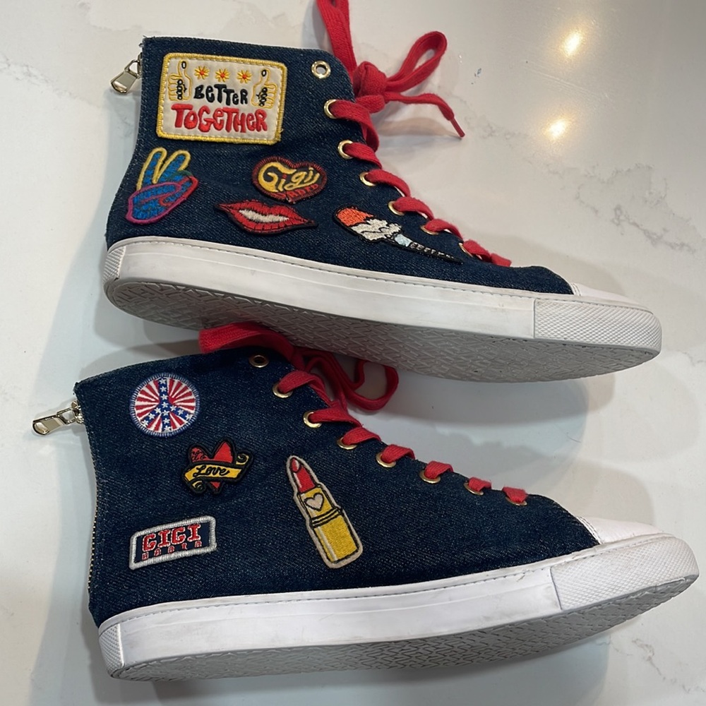 Gigi Hadid x Tommy Hilfiger Denim High Top Sneaker Size 9